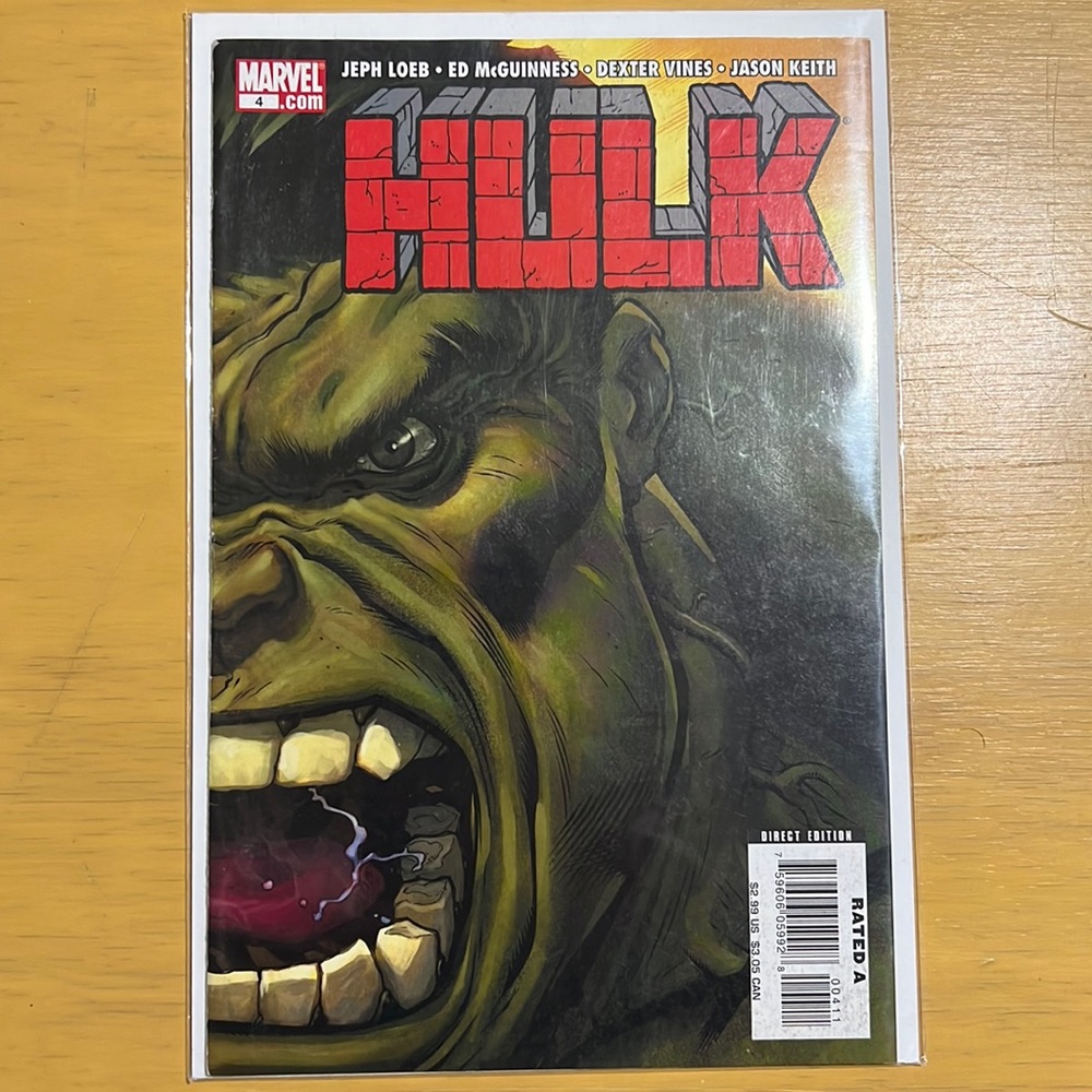 Hulk #4 Marvel Comic (2008) – Loeb/McGuinness – Direct Edition